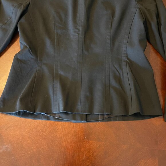 Womens Black Button-Up Blazer Jacket Four Pockets I.N.C International Concepts - Picture 8 of 8